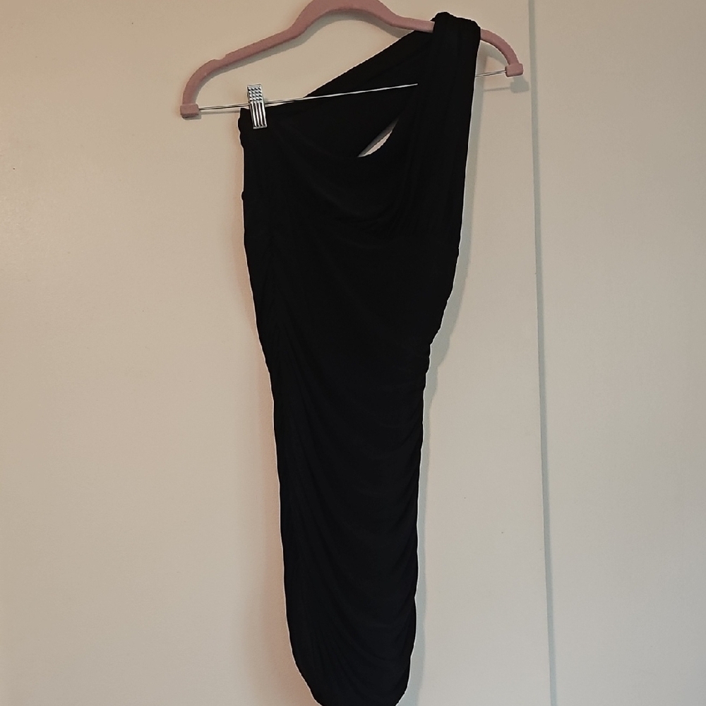 Maitai One Shoulder Black Dress
